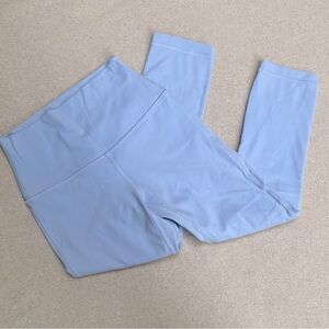 Baby Blue Pastel Lululemon 7/8 Leggings Running Tights Workout Activewear 4 Yoga